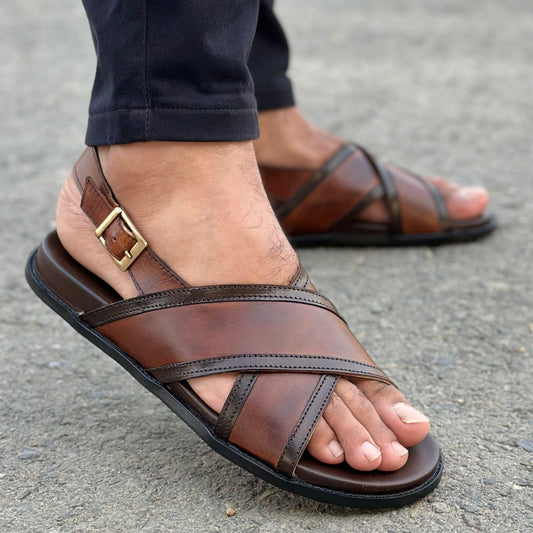 Step Pure Leather AMRELD BROWN SS- 2616