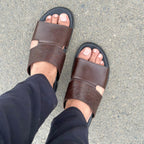 Step Pure Leather Bristo Brown SS-2622