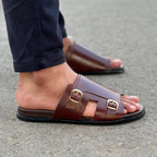 Step Leather Pretorn Monk Brown SS-2623