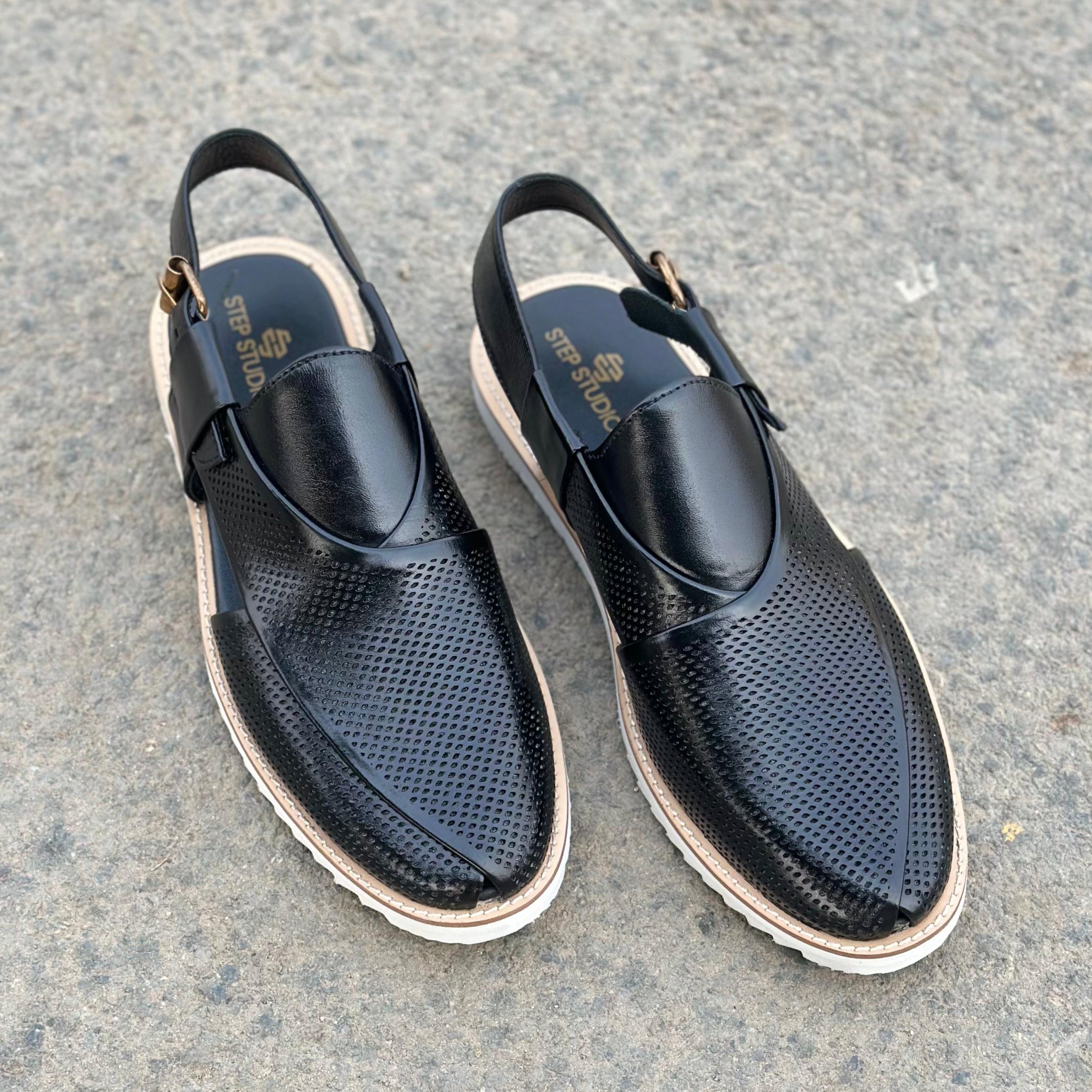 Step Pure Leather Frent Black - 2629
