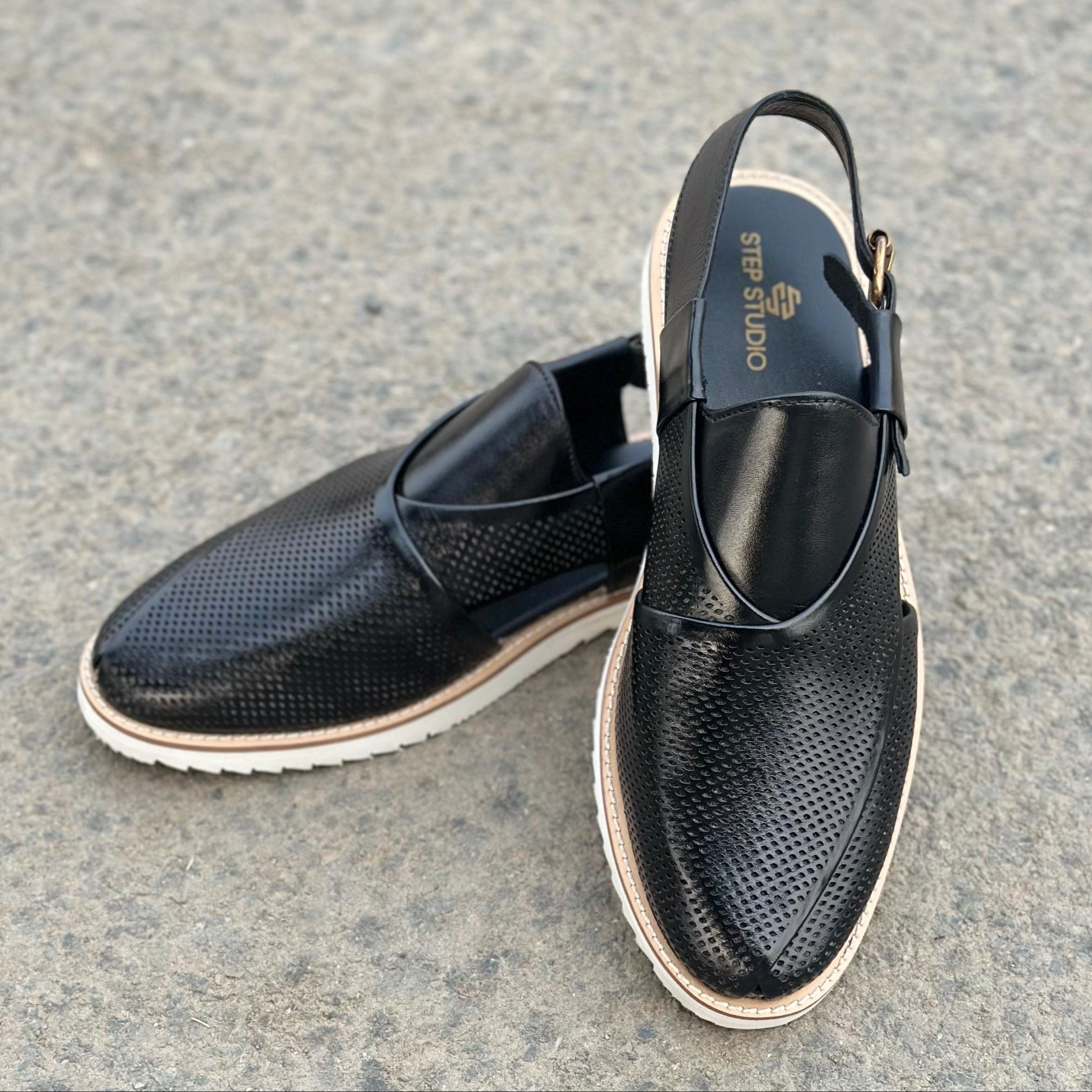 Step Pure Leather Frent Black - 2629