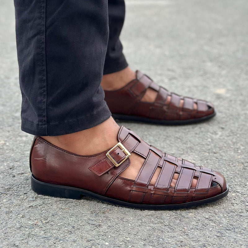 Step Pure Leather Ridge Brown -2635