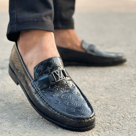 Step Pure Leather Buckman Black SS-2714