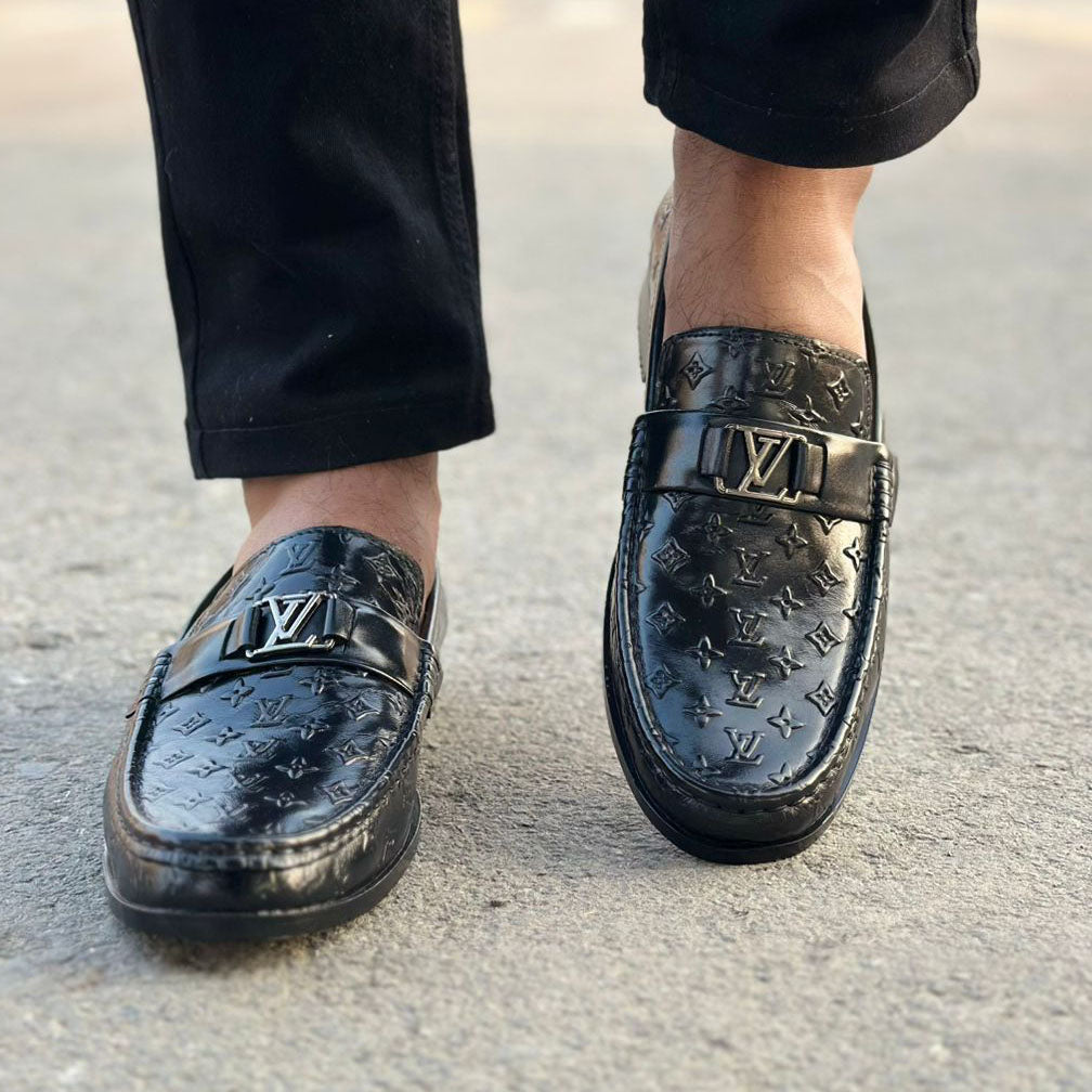 Step Pure Leather Buckman Black SS-2714