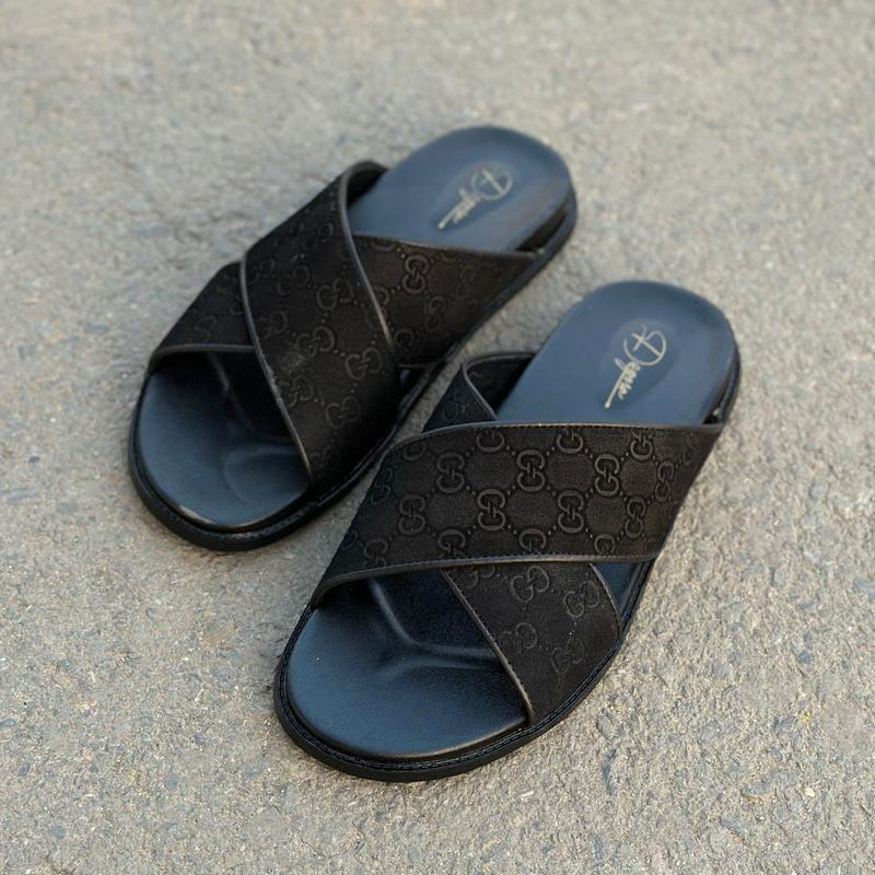 Pure Handmade Chappal GG Black-2718