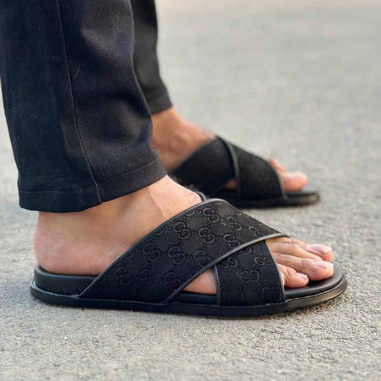 Pure Handmade Chappal GG Black-2718