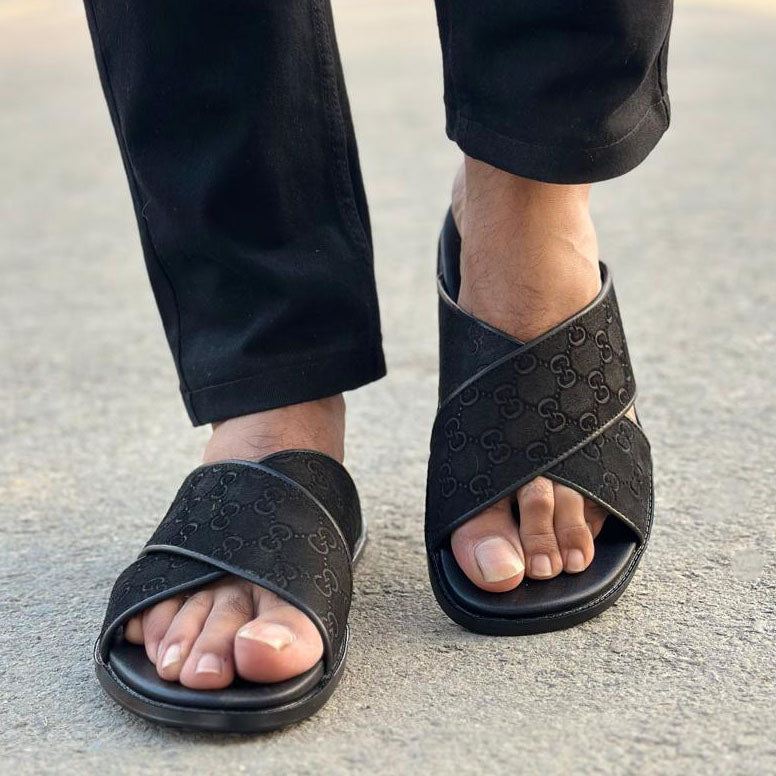 Pure Handmade Chappal GG Black-2718
