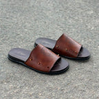 The Italian Brown Leather Chappal SS-2052