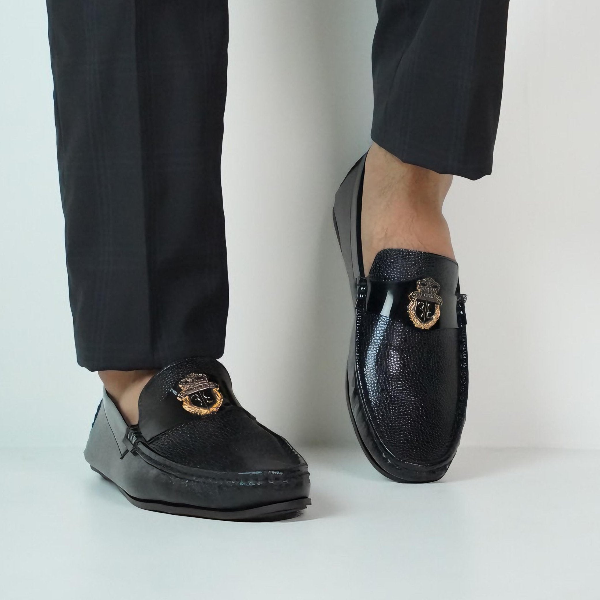 Premium Black Loafers SS-2470