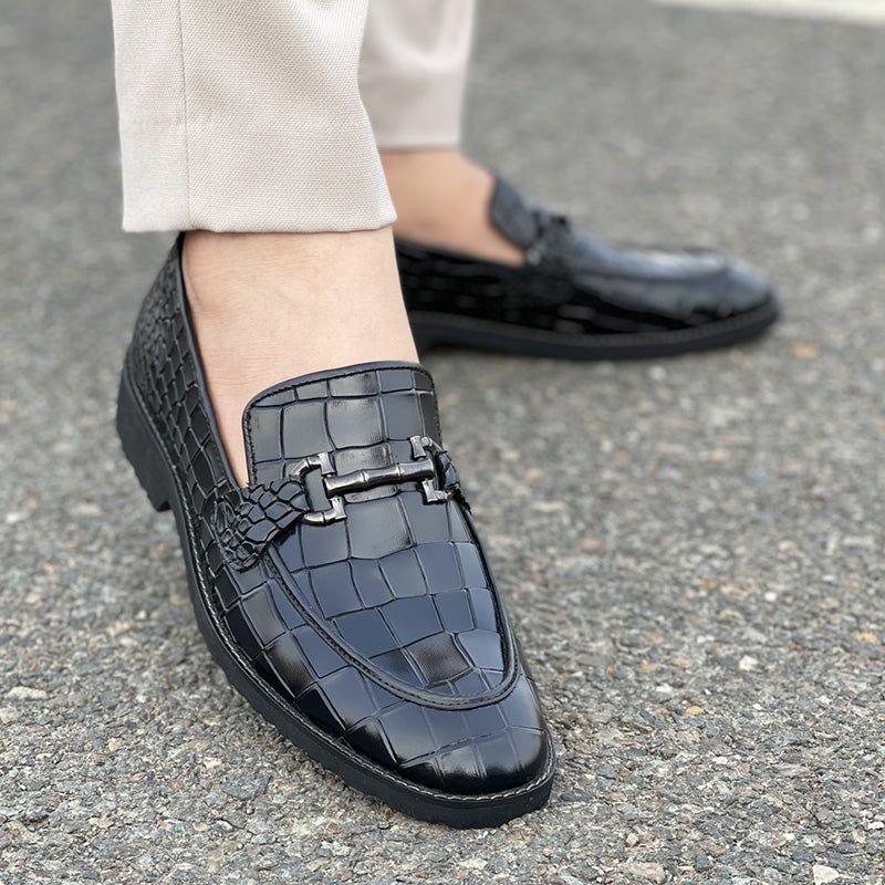 Leather Chunky BLK SS-2372