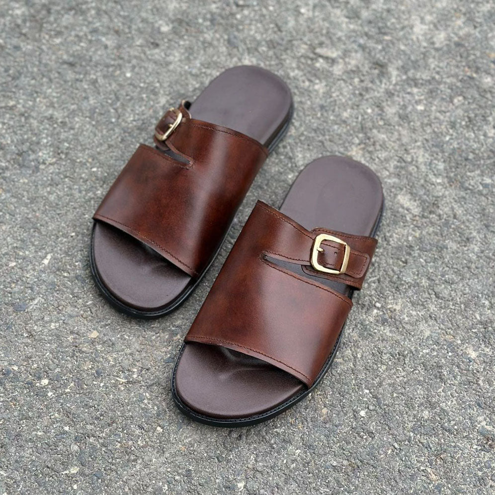 Step Pure Leather Trenol Brown SS-2641