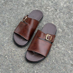 Step Pure Leather Trenol Brown SS-2641
