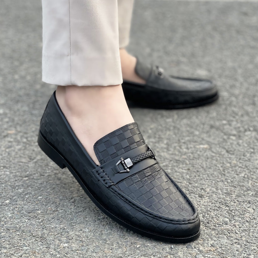THE BRICK TEXTURED SHOES SS-2428 BLACK Main image