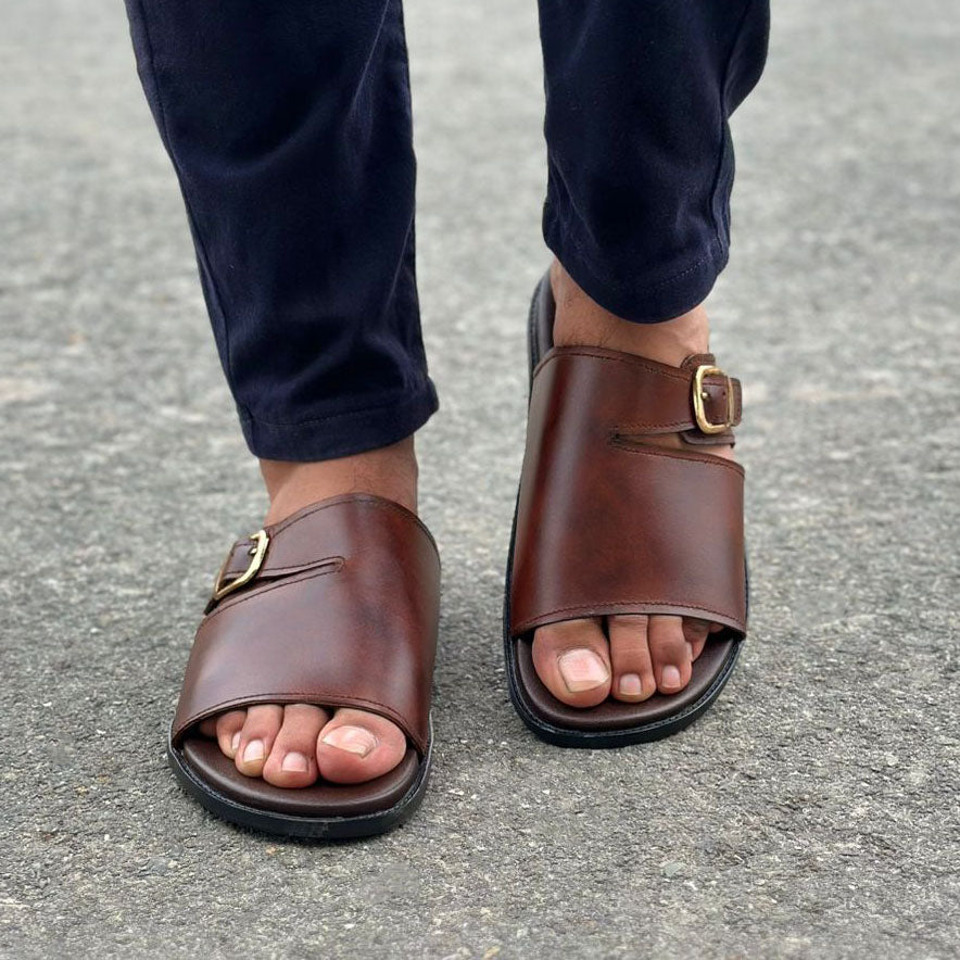Step Pure Leather Trenol Brown SS-2641