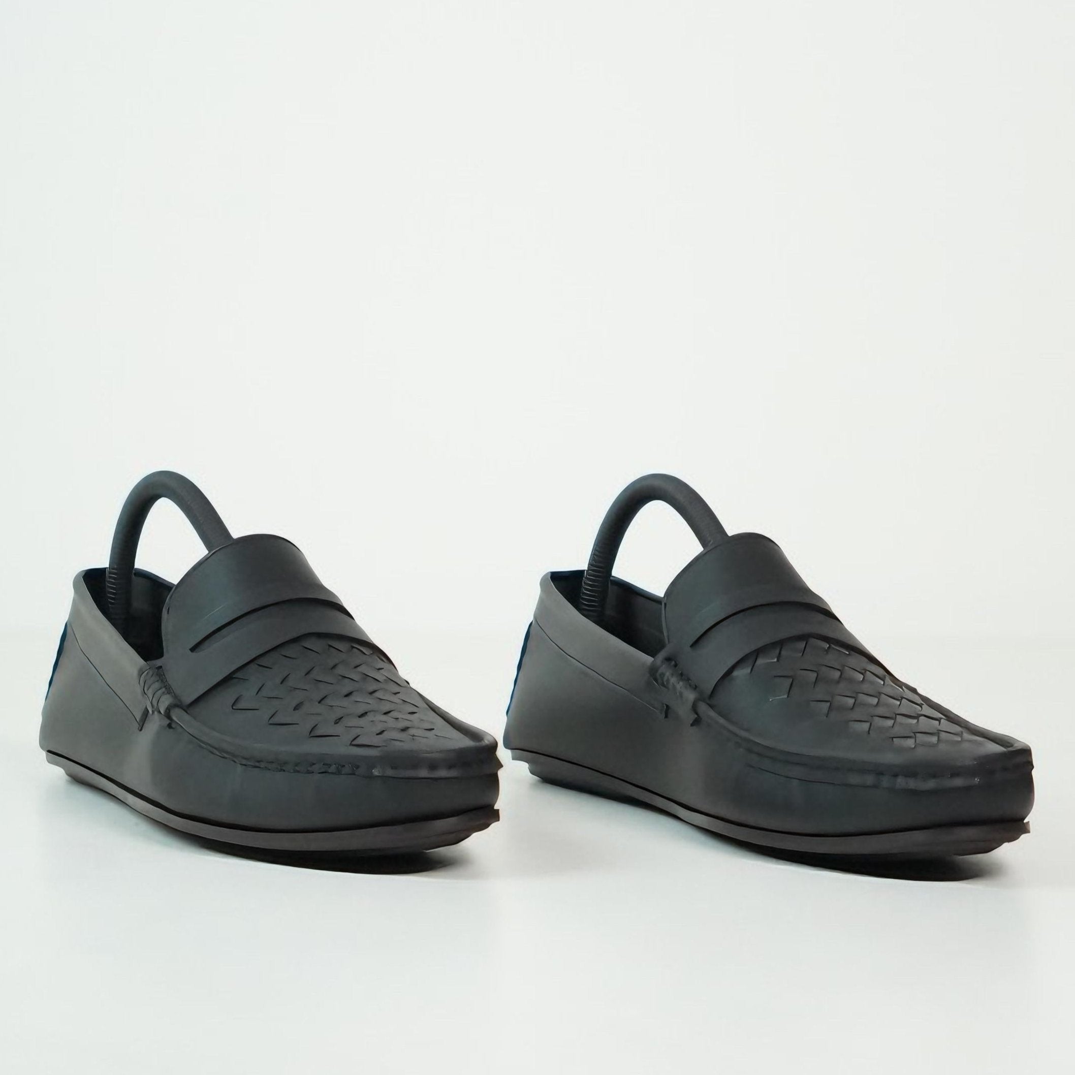 THE CRISSCROS BLACK Loafers SS-2472