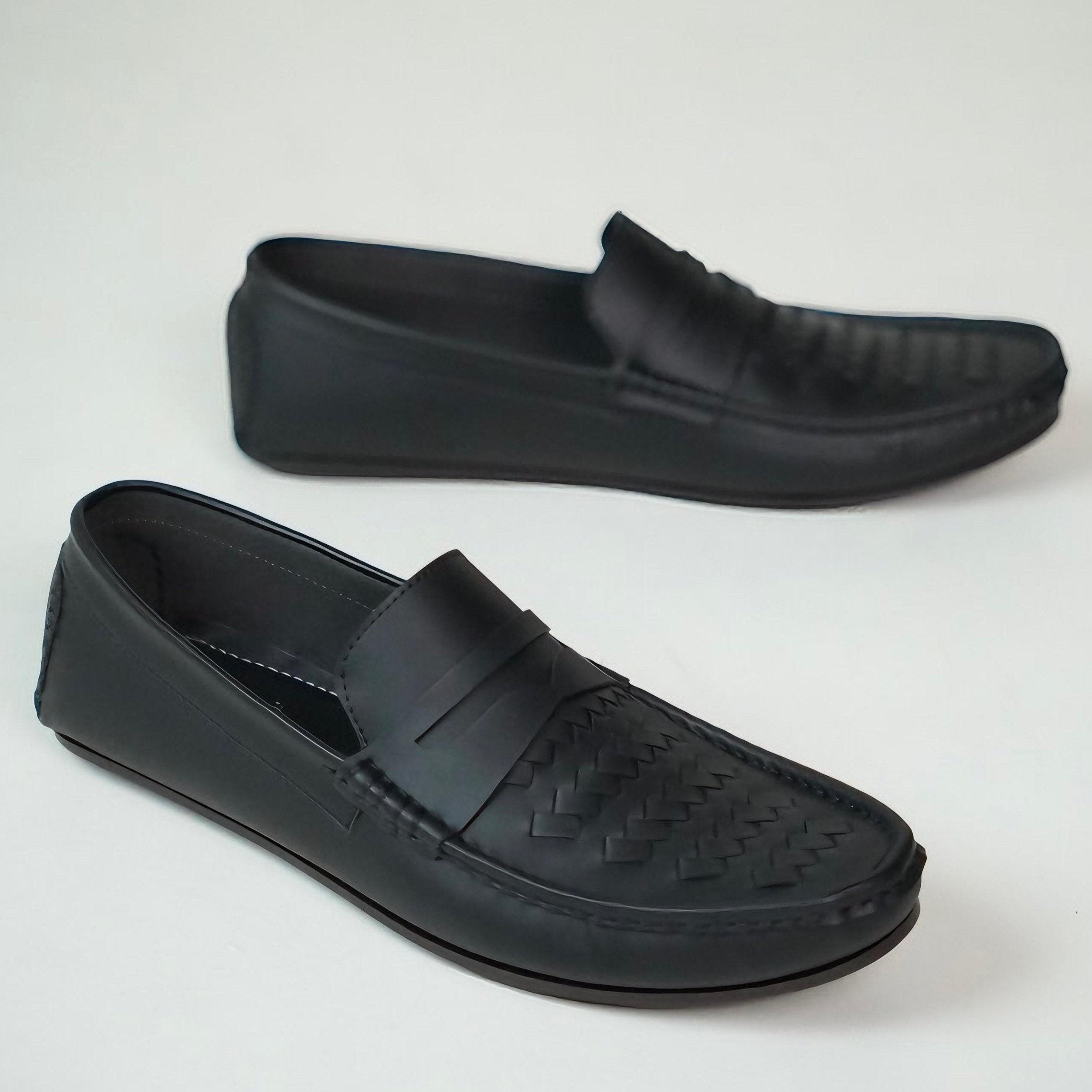 THE CRISSCROS BLACK Loafers SS-2472