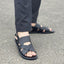 Hand made Classic Black Sandal SS-2333
