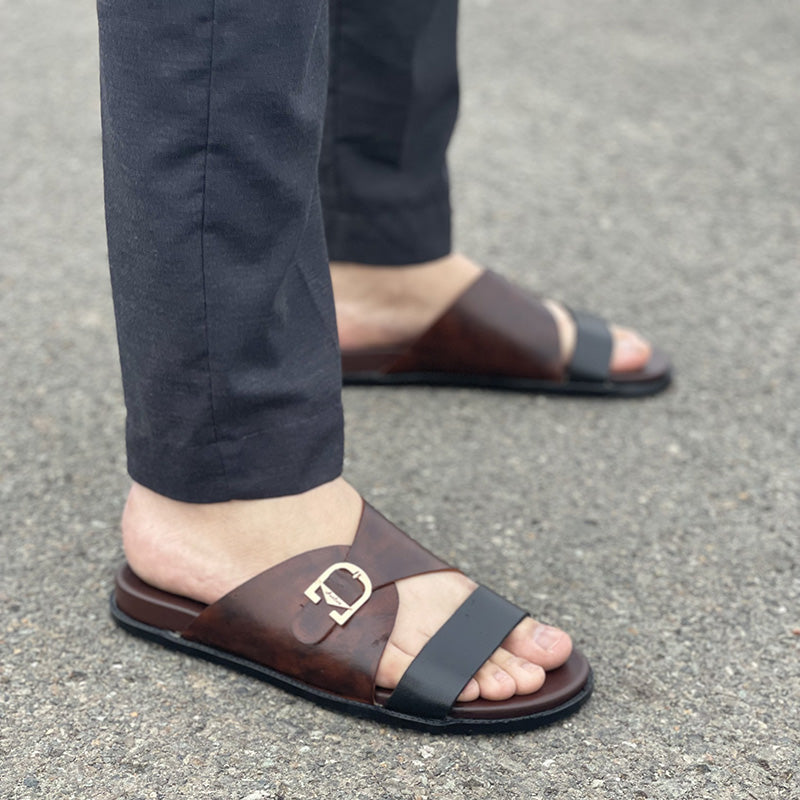 Hand made Multi Color Leather Chappal SS-2223