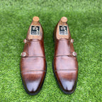 Handmade Premium Leather Double Monks Ss-115