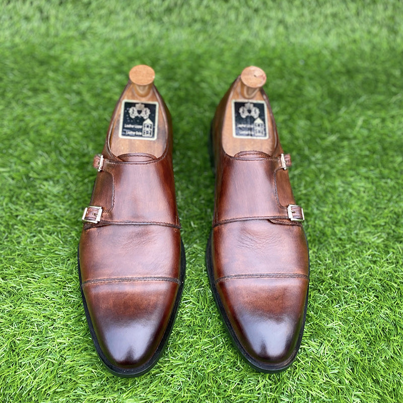Handmade Premium Leather Double Monks Ss-115