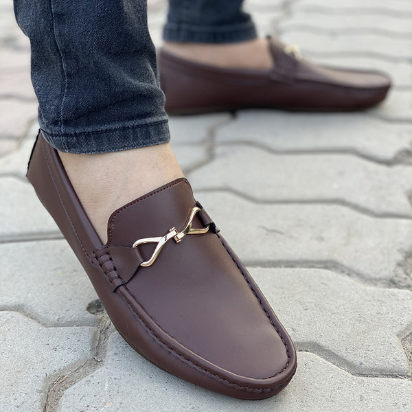 Hand Stitch Maroon Loafer SS-2046
