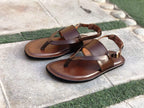 The Round Toe Leather Sandal stepstudio 