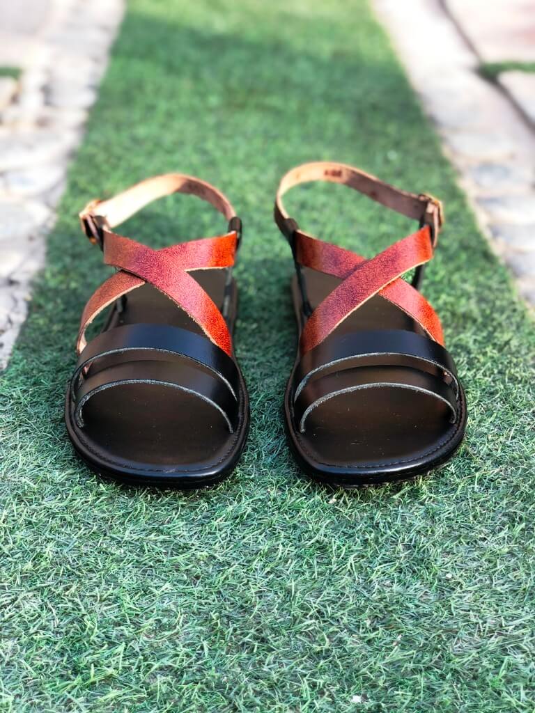 The Criss Cross Leather Sandal stepstudio 