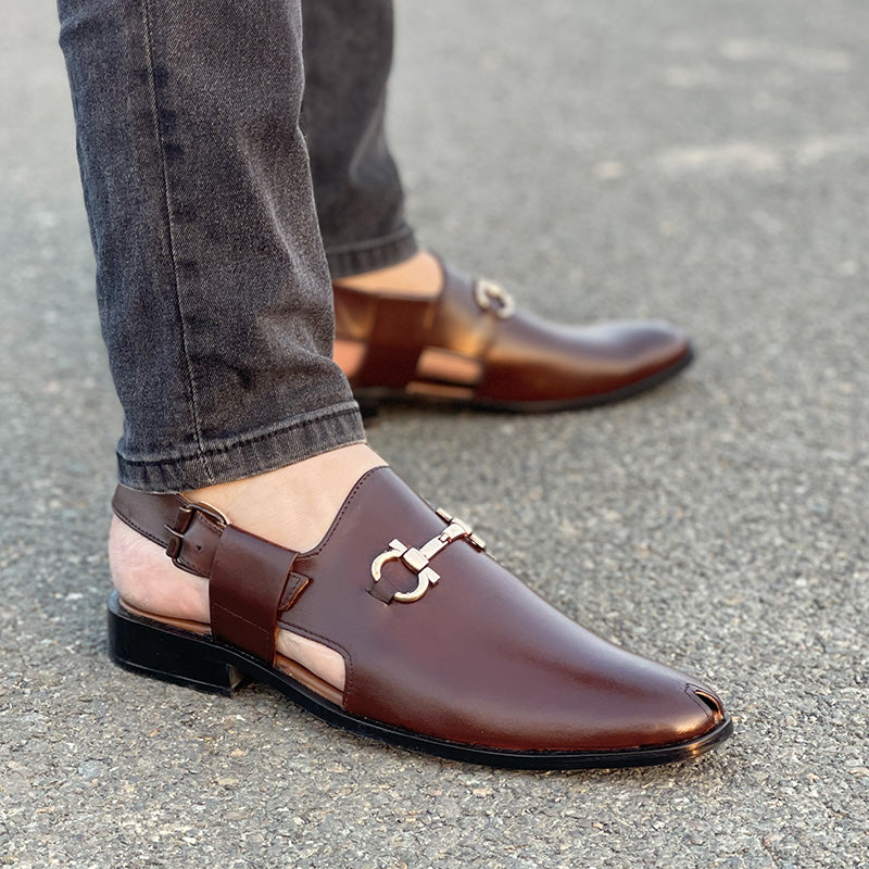 The Unique Brown Leather Kheri SS-157