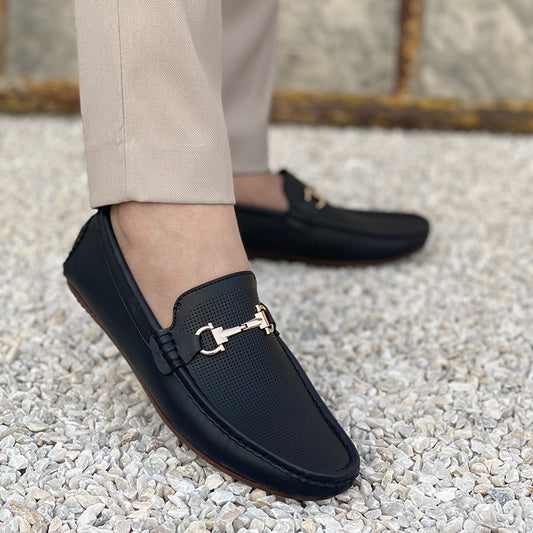 Hand Made Dotted Textured SS-2303 Black