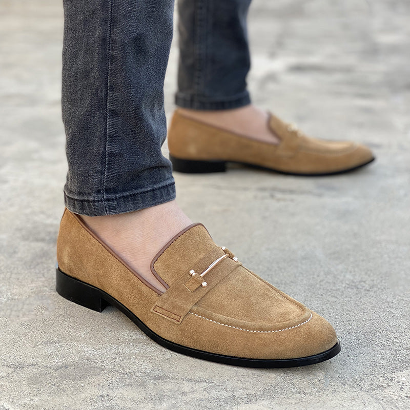 Handmade Premium Suede Leather Brown SS-2319