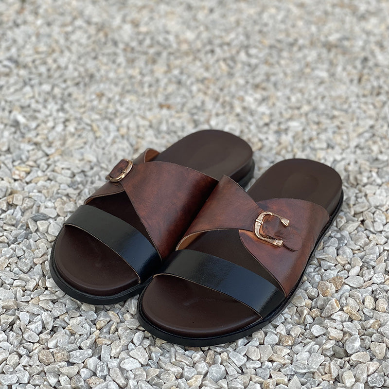Hand made Multi Color Leather Chappal SS-2223