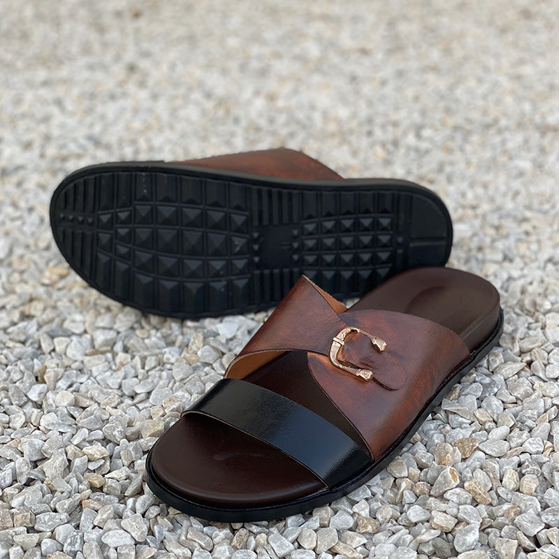 Hand made Multi Color Leather Chappal SS-2223