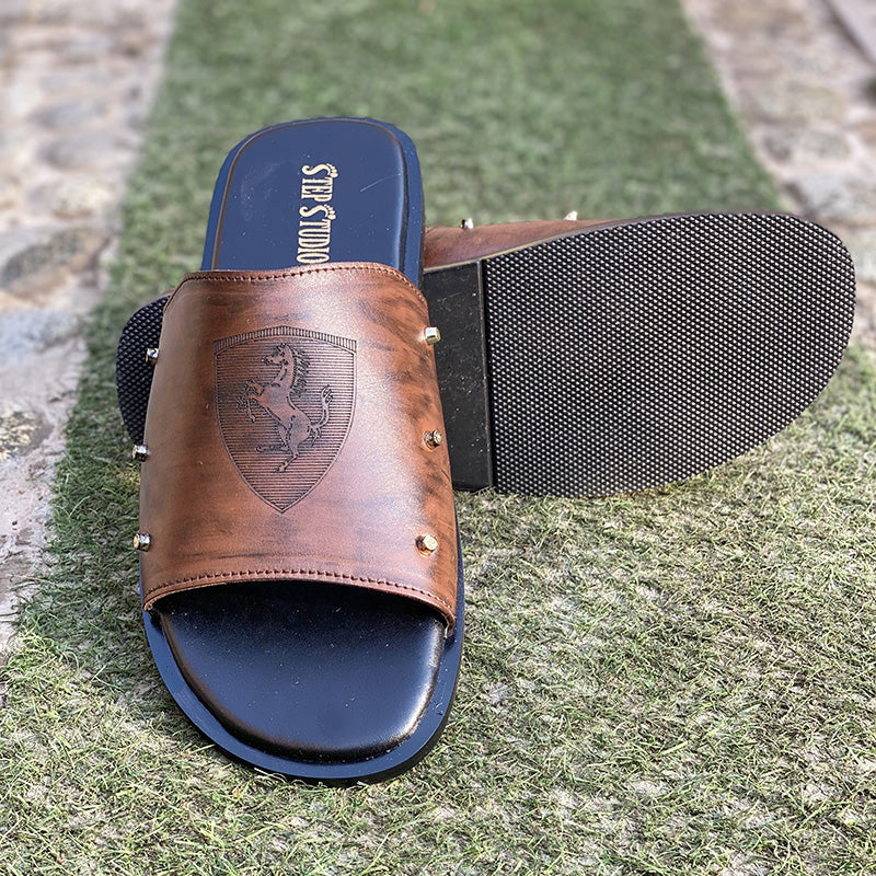 The Italian Brown Leather Chappal