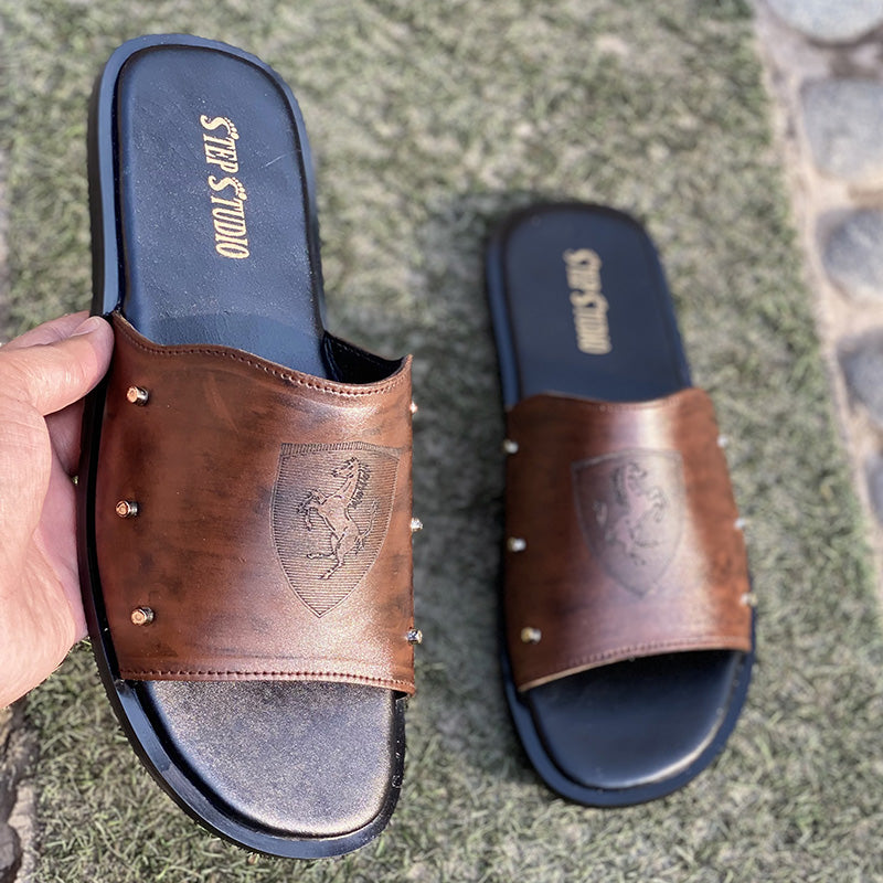 The Italian Brown Leather Chappal