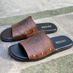 The Italian Brown Leather Chappal