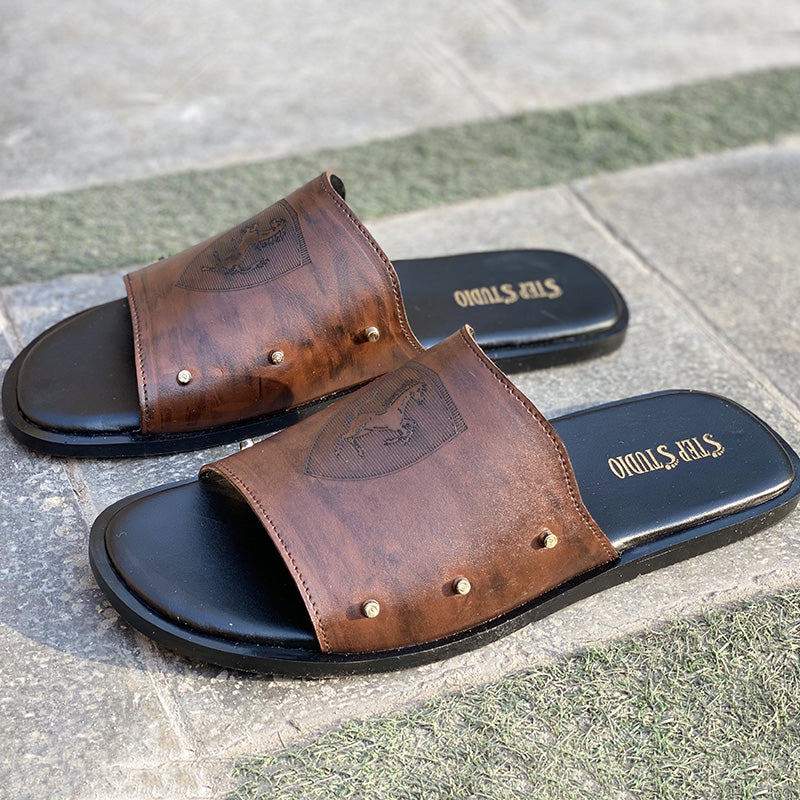 The Italian Brown Leather Chappal
