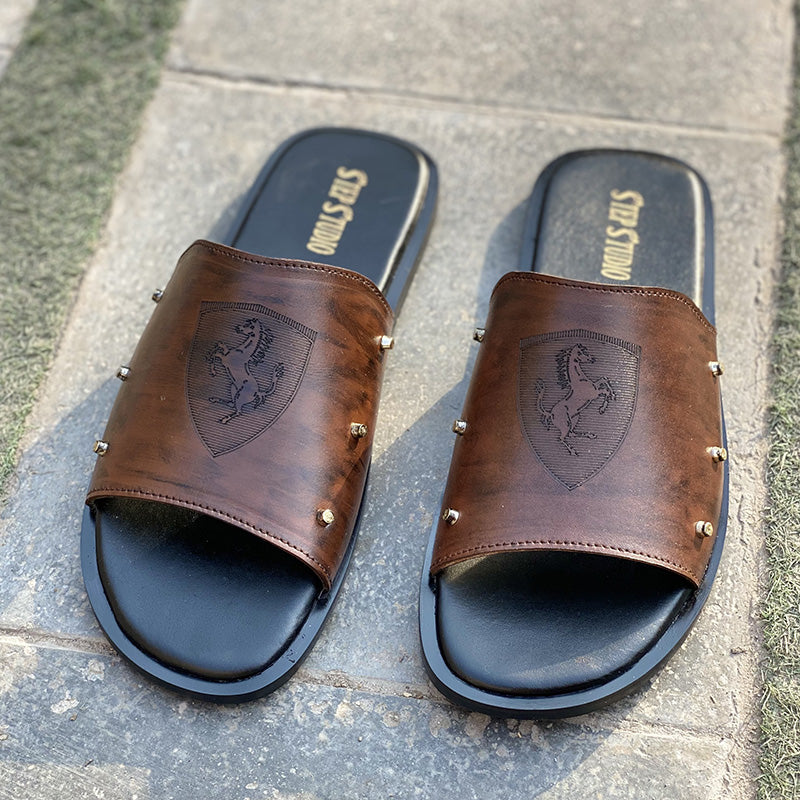 The Italian Brown Leather Chappal