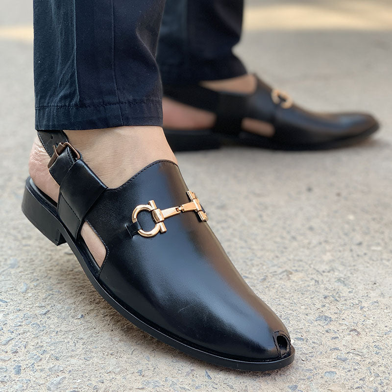 The Unique Black Leather Kheri SS-157