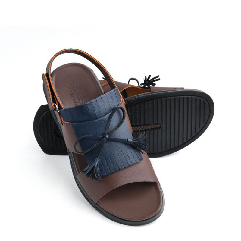 Hand Made Leather Lace Up Sandal With Pu Sole New