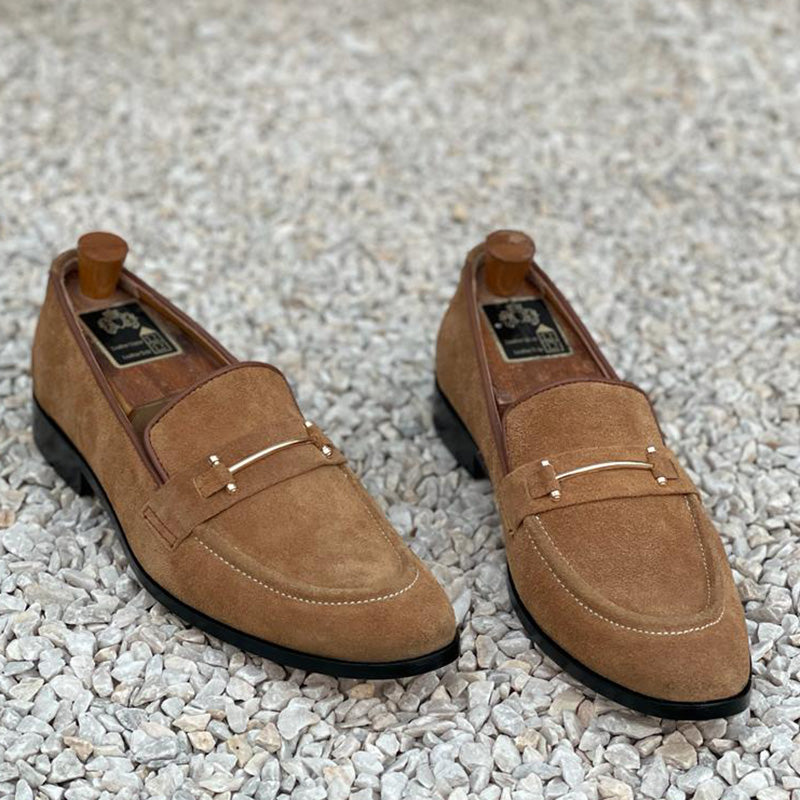 Handmade Premium Suede Leather Brown SS-2319