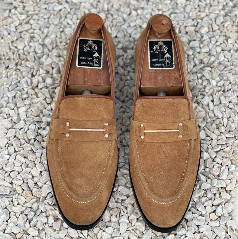 Handmade Premium Suede Leather Brown SS-2319