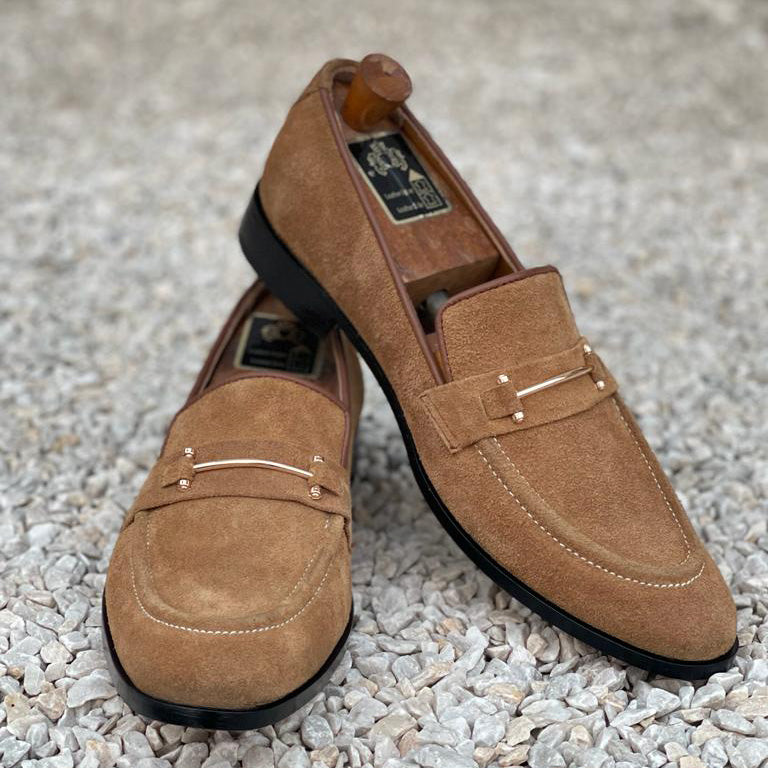 Handmade Premium Suede Leather Brown SS-2319