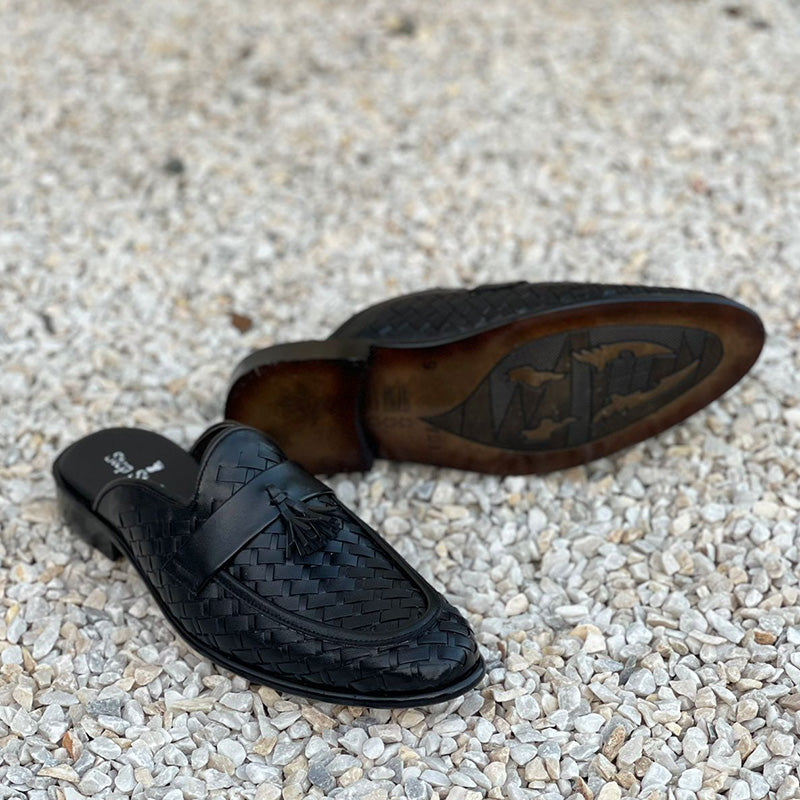 The Woven Textured Mule SS-241 Black
